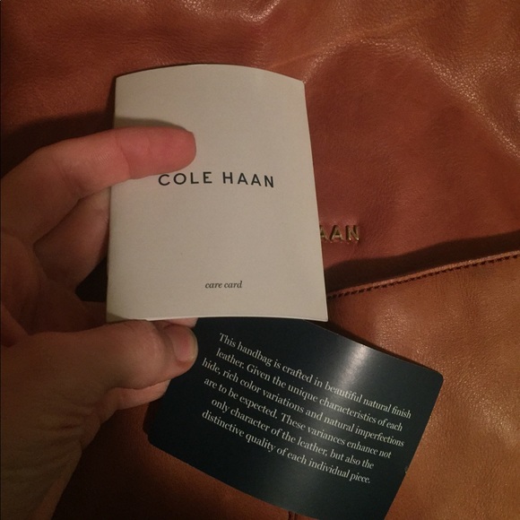 Cognac Tan Leather Braided Shoulder Bag - Picture 4 of 8